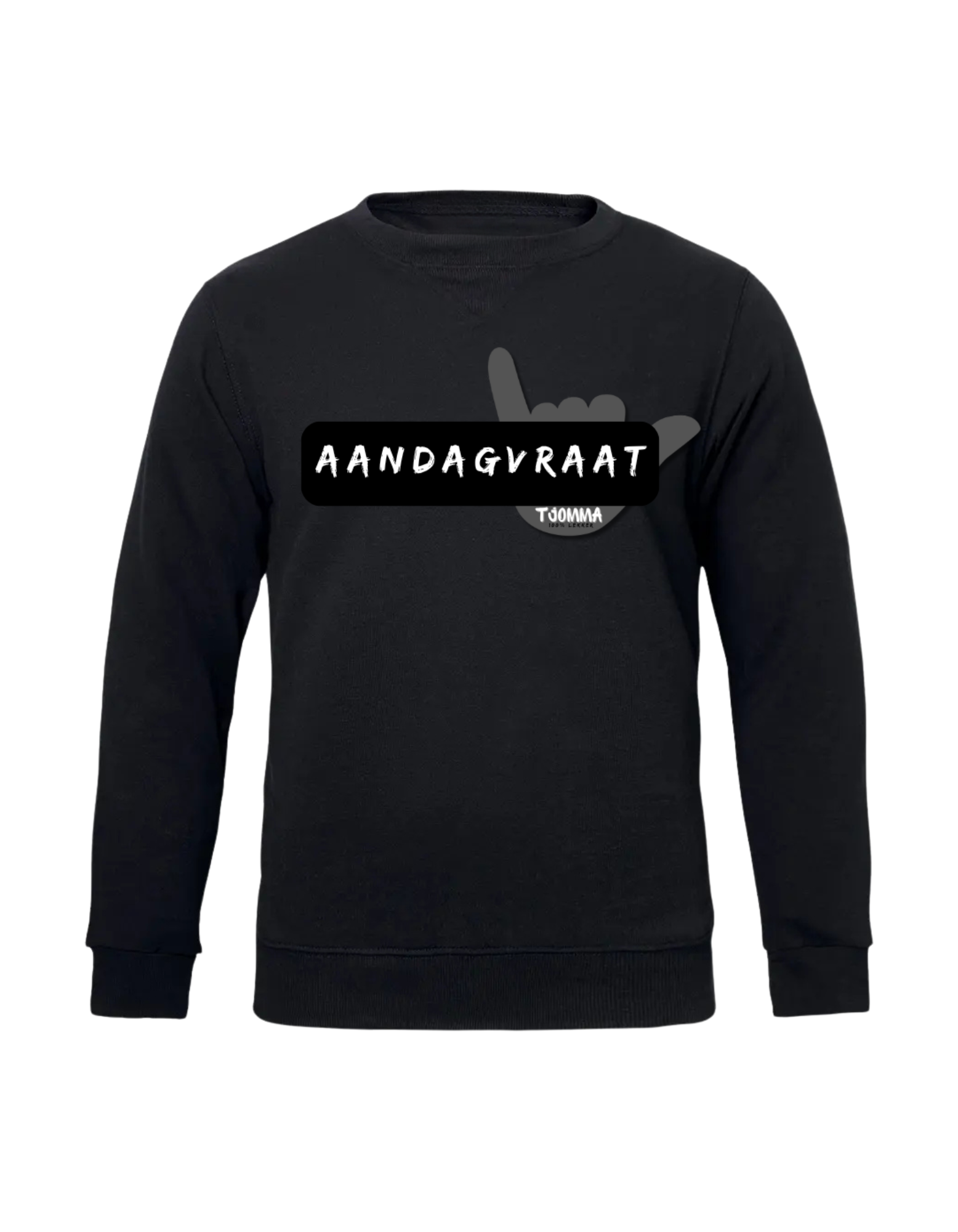 'AANDAGVRAAT' Boys Crew Neck Sweater