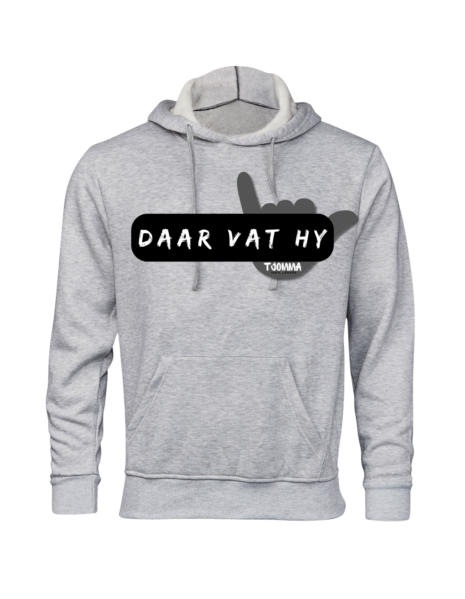 'DAAR VAT HY' Mens Hoodie