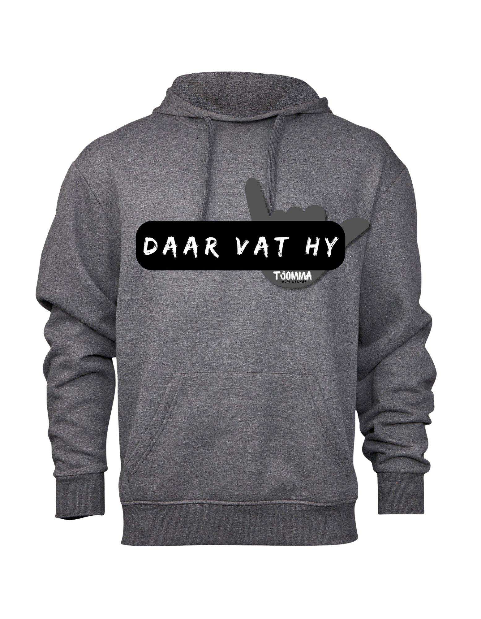 'DAAR VAT HY' Mens Hoodie