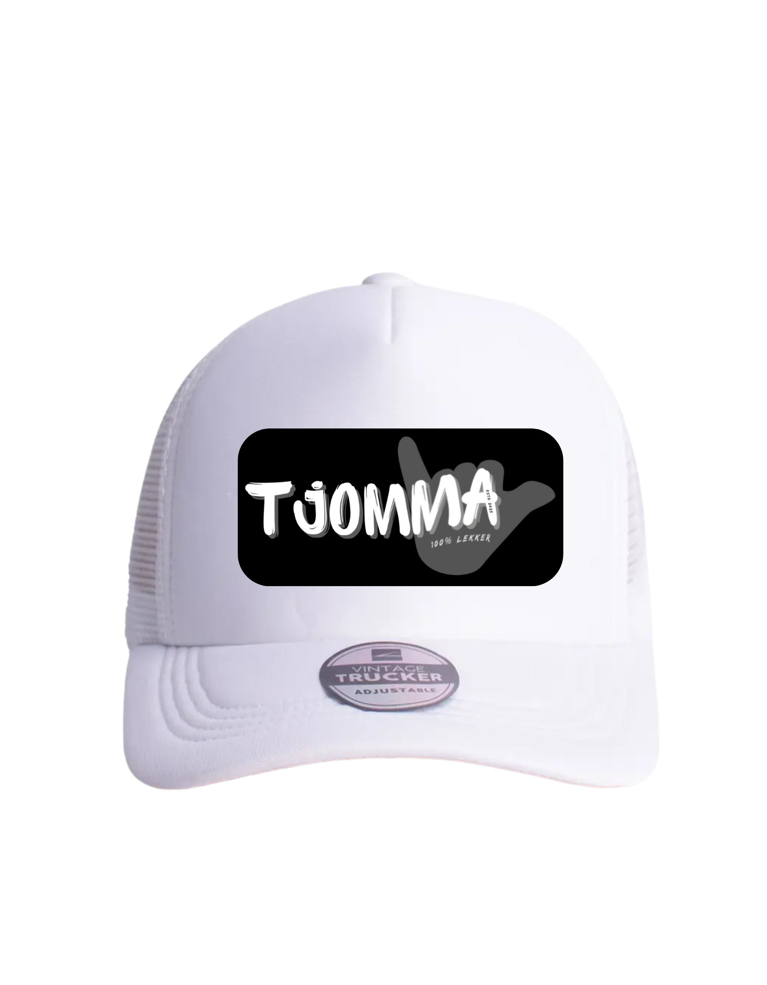 TJOMMA  Vintage Trucker Cap (White)